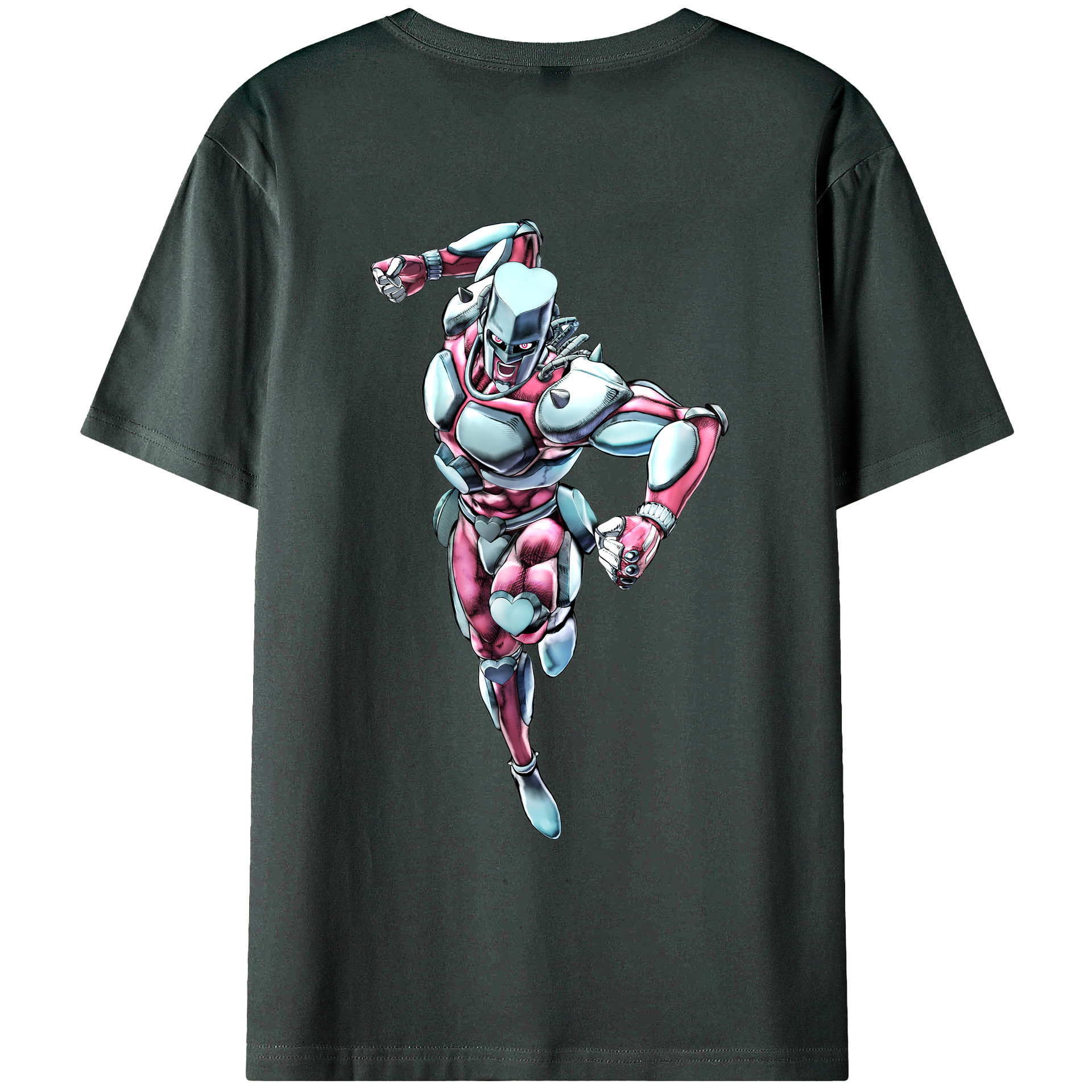 （画像用） ジョジョの奇妙な冒険 ひがしかた じょうすけ JoJo's Bizarre Adventure Higashikata Josuke 綿100％ メンズ半袖Tシャツ（バックプリント） 通気性
